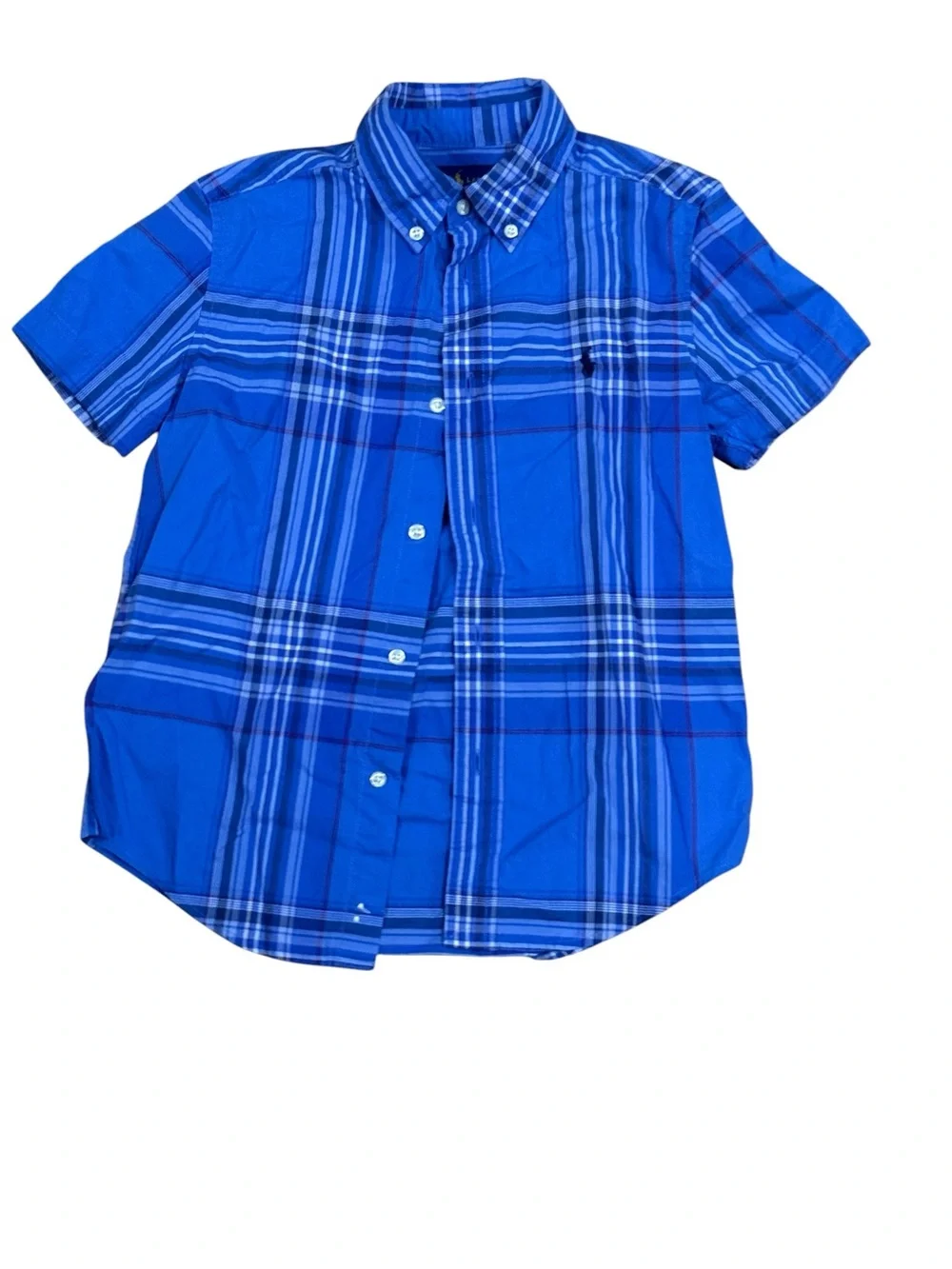 Ralph Lauren Short Sleeve Button Front Shirt Size 7
